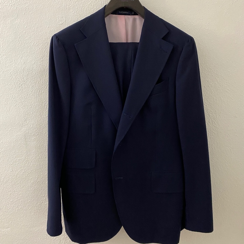 Suitsupply Navy Custom Suit Full Canvas US46/EU56
